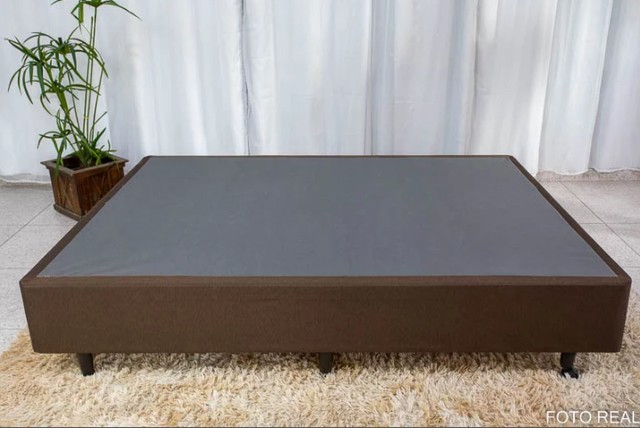 Base Box Casal Classic Marrom Anjos Até 12x - Foto 2