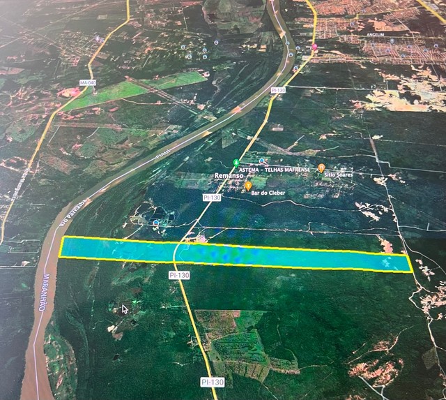 Vendo 175 hectares em Teresina-PI  com acesso pela PI 130-km13, valor por hectare 