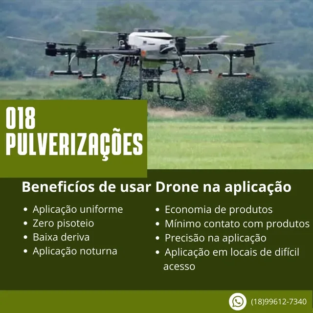 Drone jogar veneno em pastagem