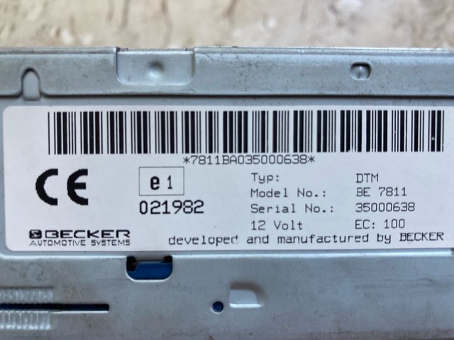 Radio Cd Dtm Becker Modelo Be 7811 Perfeito Funcionamento - Foto 4