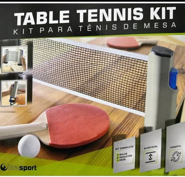 Kit Tênis De Mesa ( Ping Pong ) Com Mesa Raquetes E Rede - Fácil Esporte