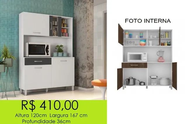 Armário de cozinha a pronta entrega 