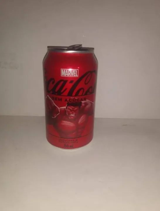 Latinha Coleção Marvel Coca Cola Hulk Higienizada