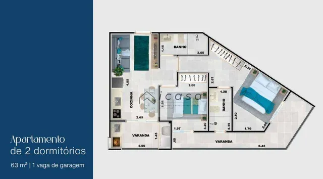 Apartamento com 2 dormitórios à venda, 62 m² por R$ 630.000,00 - Praia Grande - Ubatuba/SP