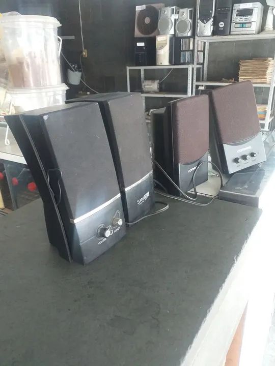 4 caixinhas de som para computador - Foto 2