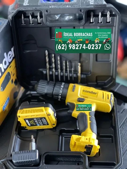 Parafusadeira Furadeira 12v c/ impacto - Vonder - Foto 2