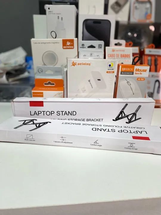 Suporte para Notebook Dobrável - Ajuste de Ângulo e Altura - Foto 5