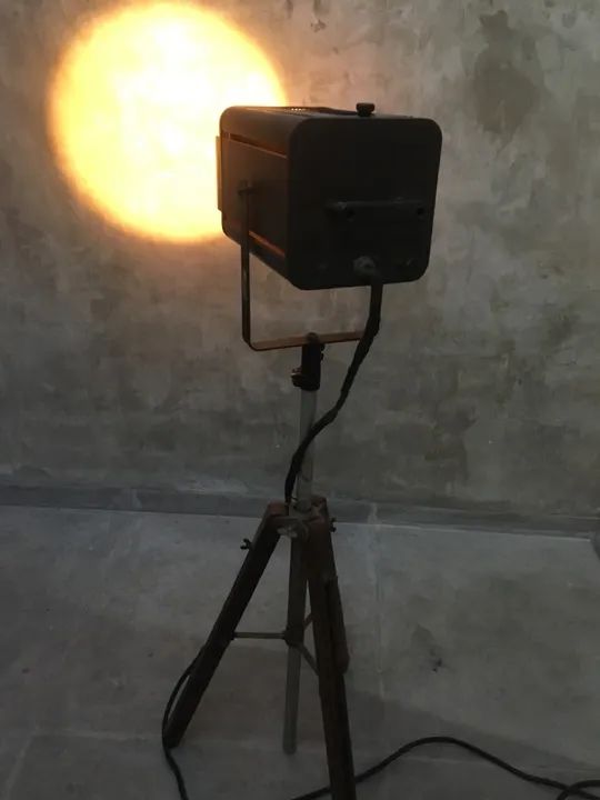 Antiga original exclusiva luminária refletor Loft industrial - Foto 4