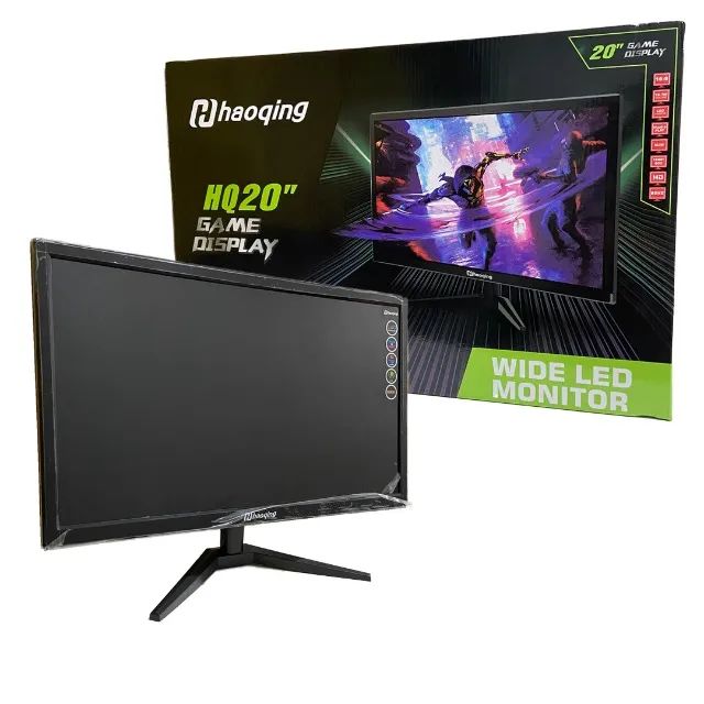 MONITOR HAOQING 20? HD 60HZ HDMI AJUSTE DE ÂNGULO VESA PRETO