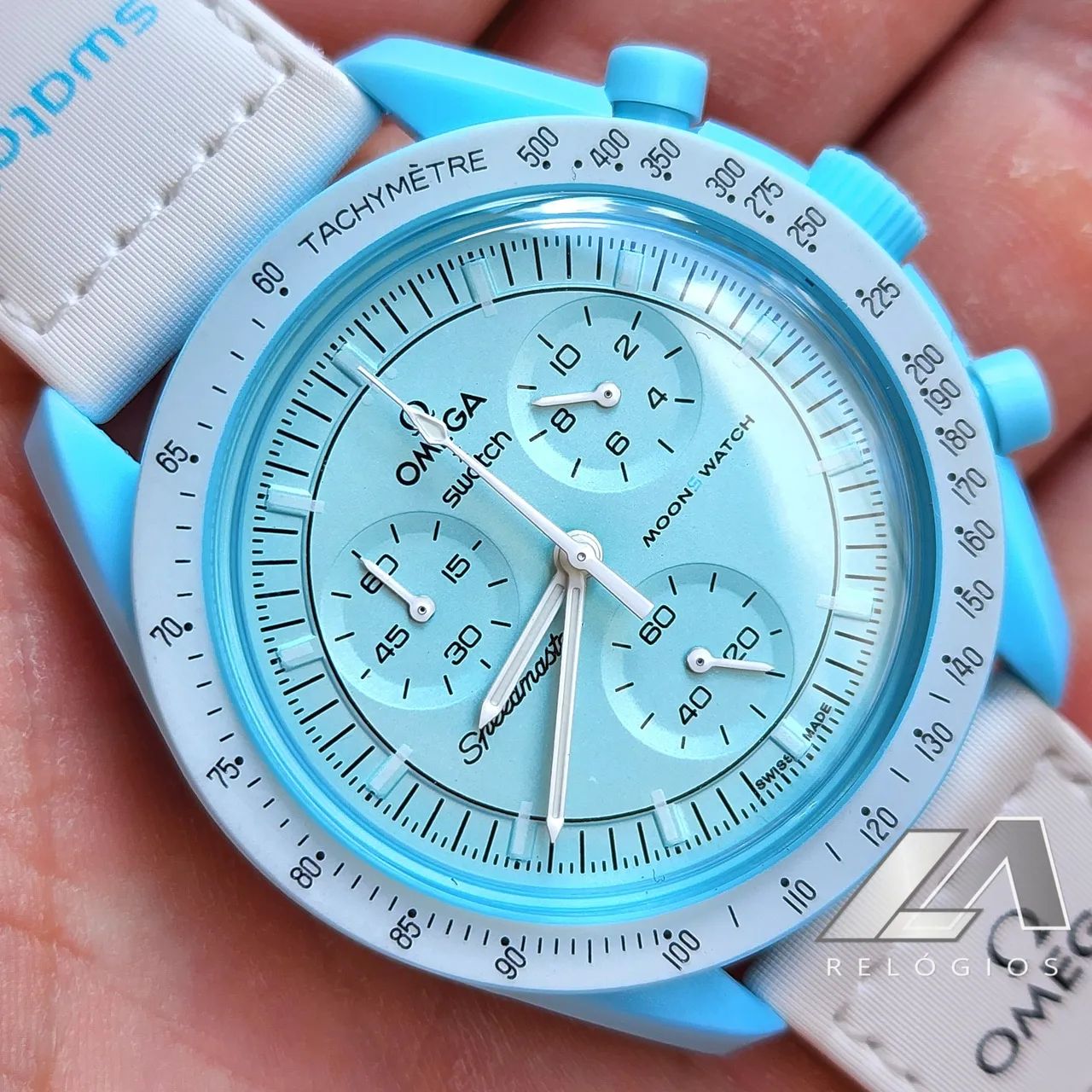 Relógio Omega Speedmaster MoonSwatch Mission to Uranus Urano