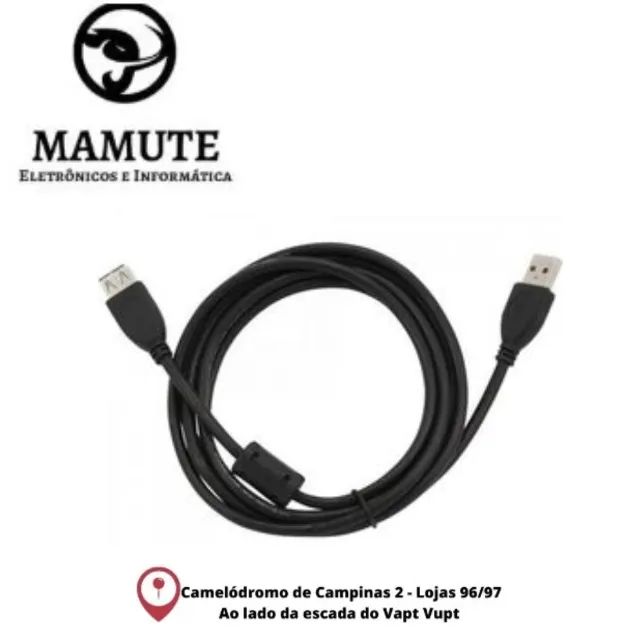 Cabo Extensor Usb 2.0 A Macho x A Fêmea 5 Metros