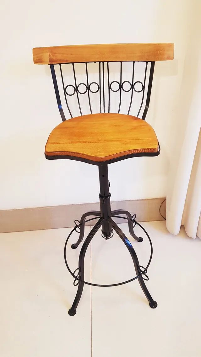Banqueta Gourmet Bar Ajustável Até 70cm - Foto 5