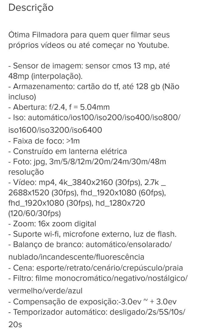 Camera Filmadora 4k - Foto 2