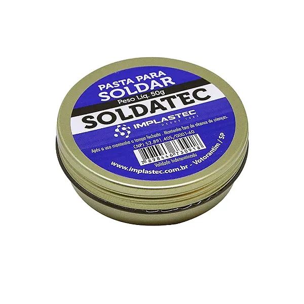 Pasta para Soldar Soldatec Lata Com 50g, Solda Fluxo Bga Não Condutiva - Implastec - Foto 2