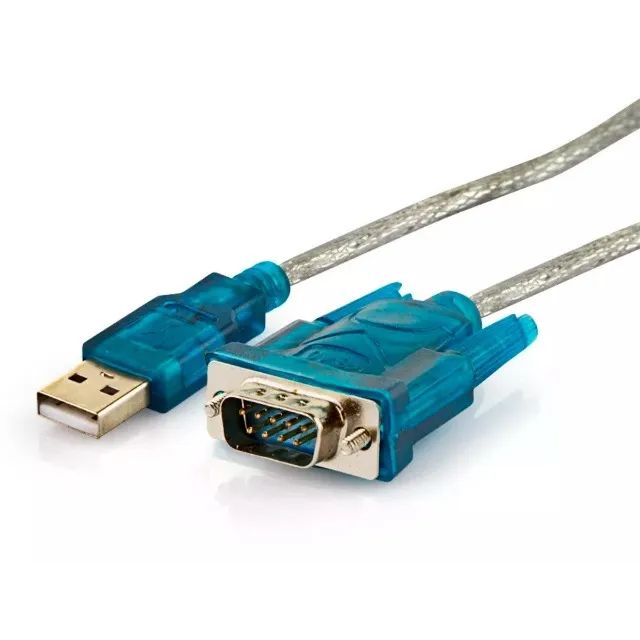 Cabo Conversor Porta Serial Rs232 Usb Azul Vga Macho X Usb - Foto 4