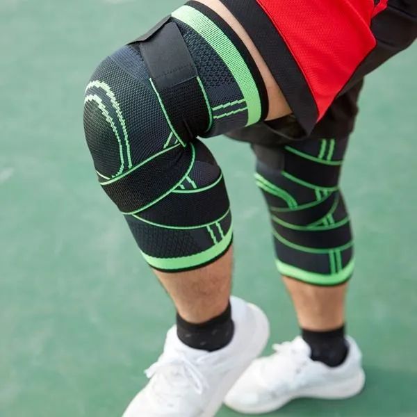 Joelheira Compressão Proteção Ajustável Cross Fitness Cor Verde Tamanho M(28CM de Comprime - Foto 4