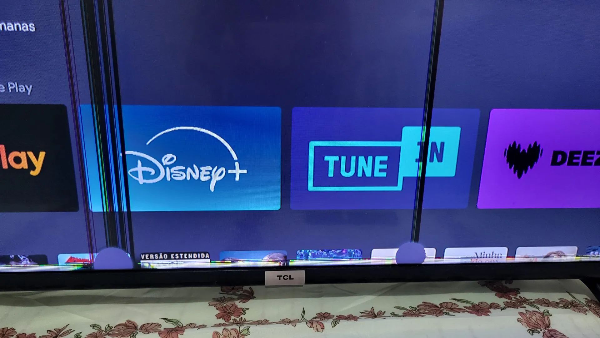 TV TCL com defeito na tela - Foto 4
