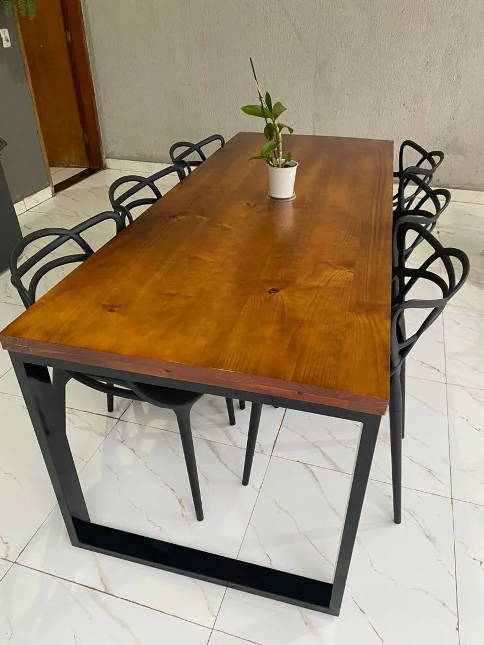 Mesa de Jantar Industrial 