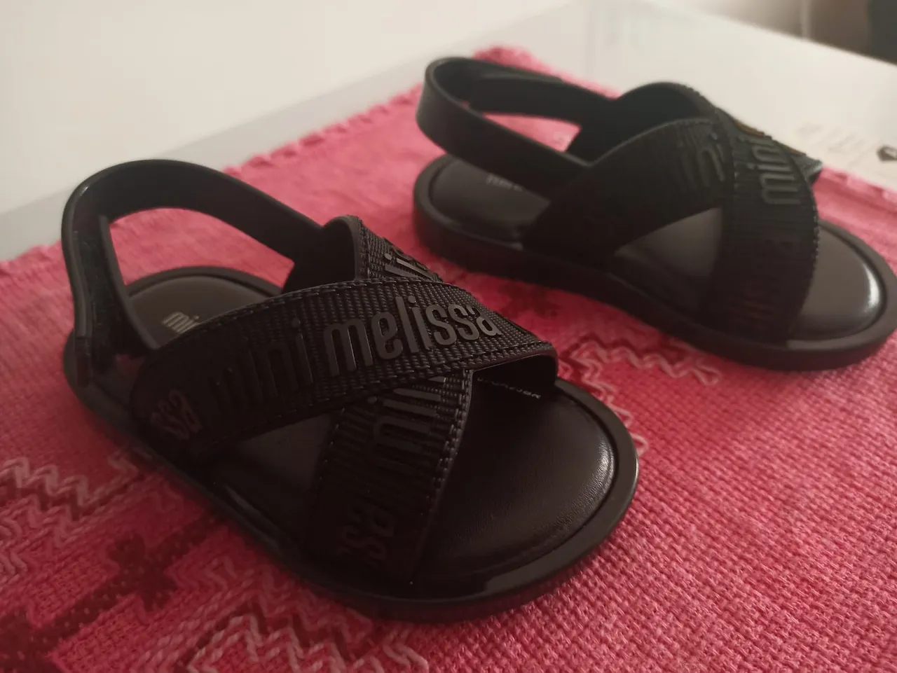 Sandália Mini Melissa Cross Preto