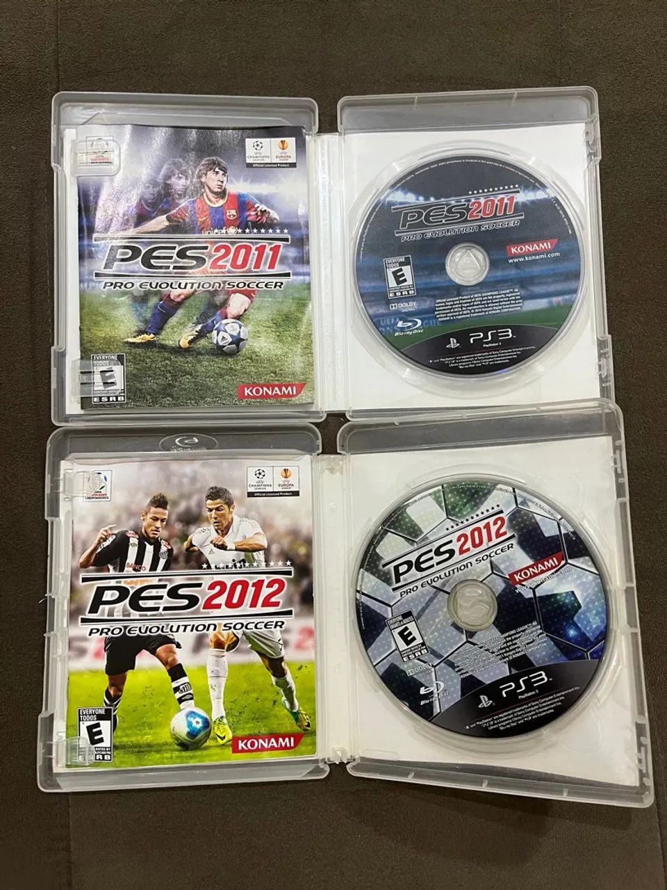 Jogo PS3 Pro Evolution Soccer 2011 e 2012