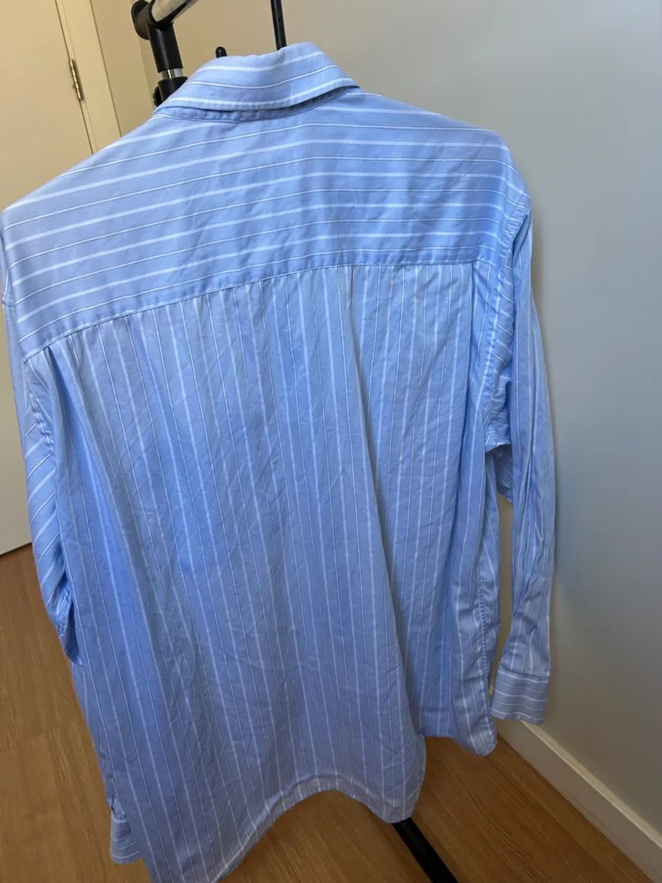Camisa listrada azul - Tamanho M - Foto 2