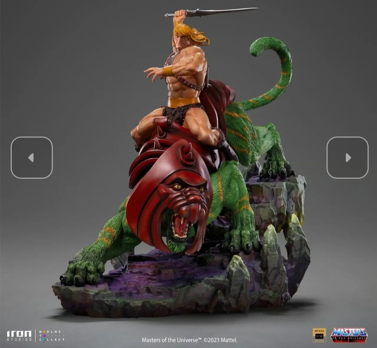 He Man e Battle Cat Deluxe Iron Studios - Foto 2