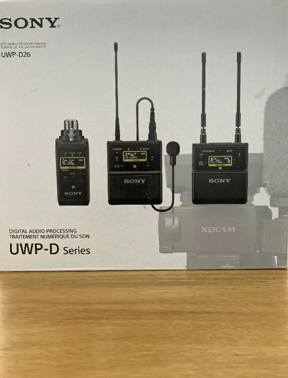 Sistema Wireless Sony UWP-D26 de Microfone de Lapela Sem Fio