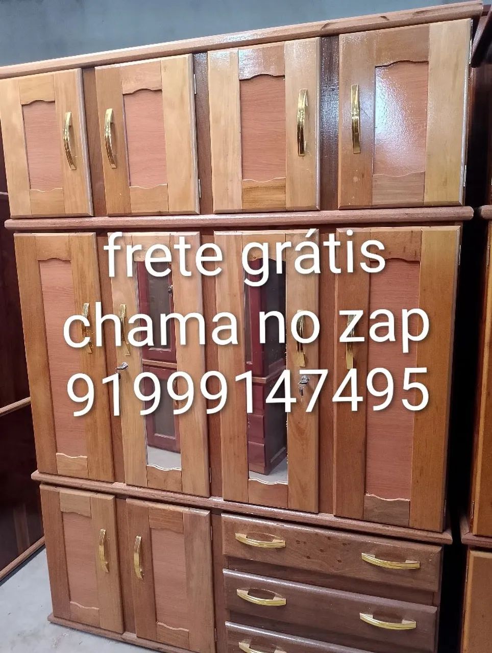 Guarda-roupa 90% madeira - resistente e durável