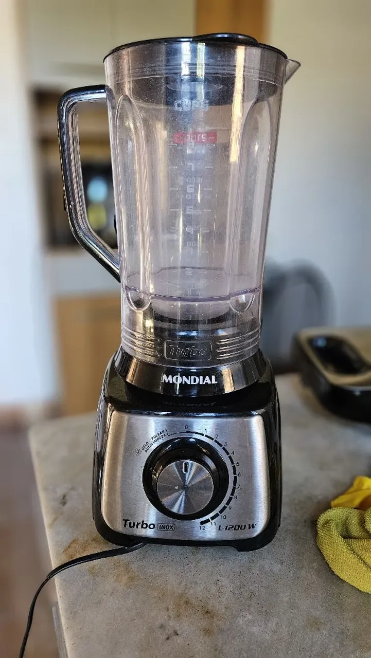 Liquidificador Mondial Turbo Inox L-1200W
