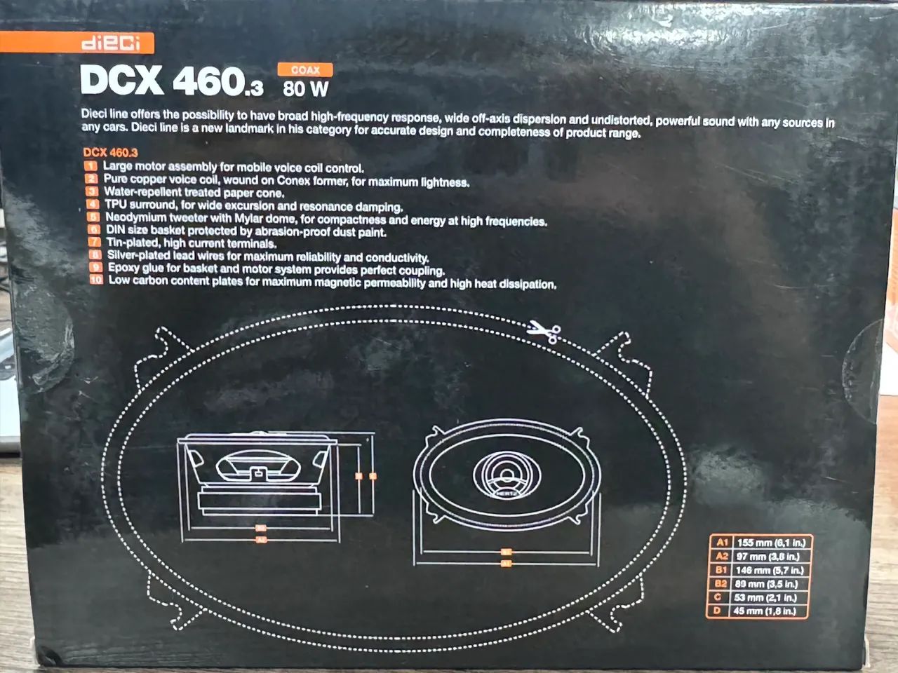 Hertz dcx 460.3 80rms 4x6? original italiano na promoção so 398,00