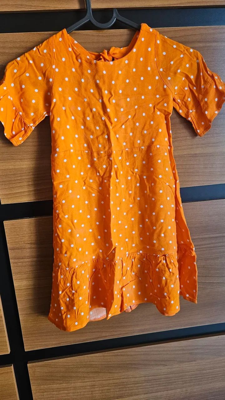 Vestido infantil Laranja 