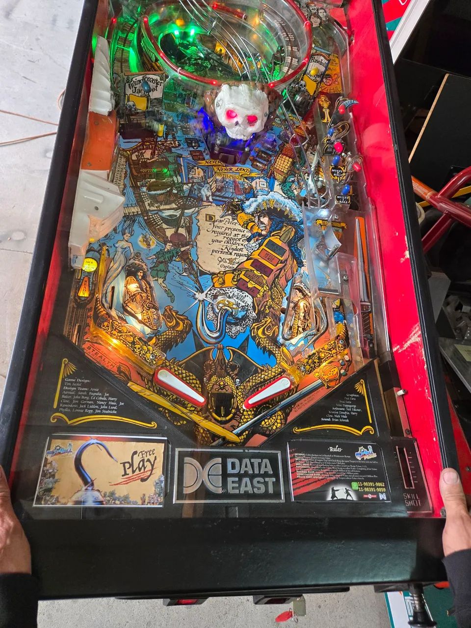 Pinball fliperama Hook - Capitão Gancho Peterpan - Foto 4