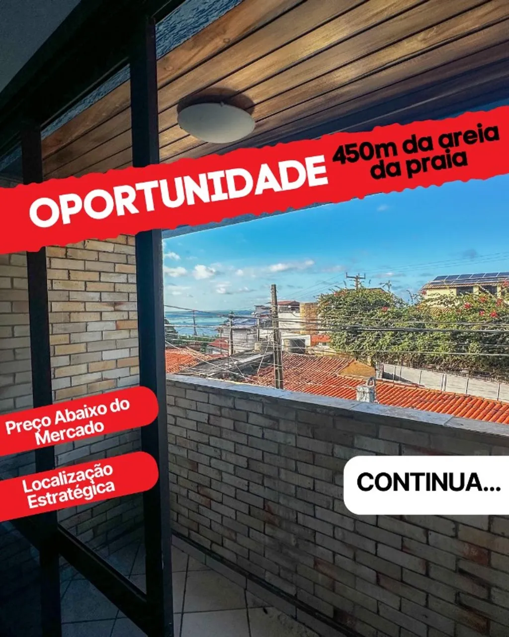 Apartamento em Ponta Negra (OPORTUNIDADE)2/4 com Vista-Mar