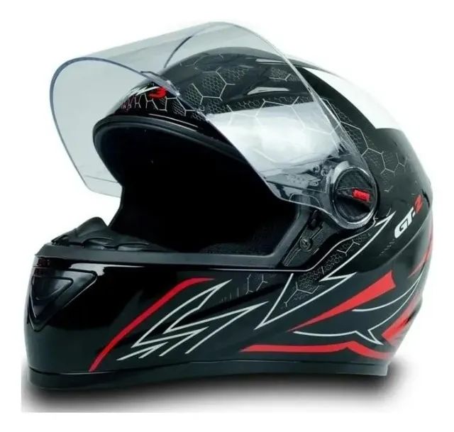 Capacete De Moto Esportivo Fw3 Gt 2 Com Narigueira Viseira Cristal - Foto 3