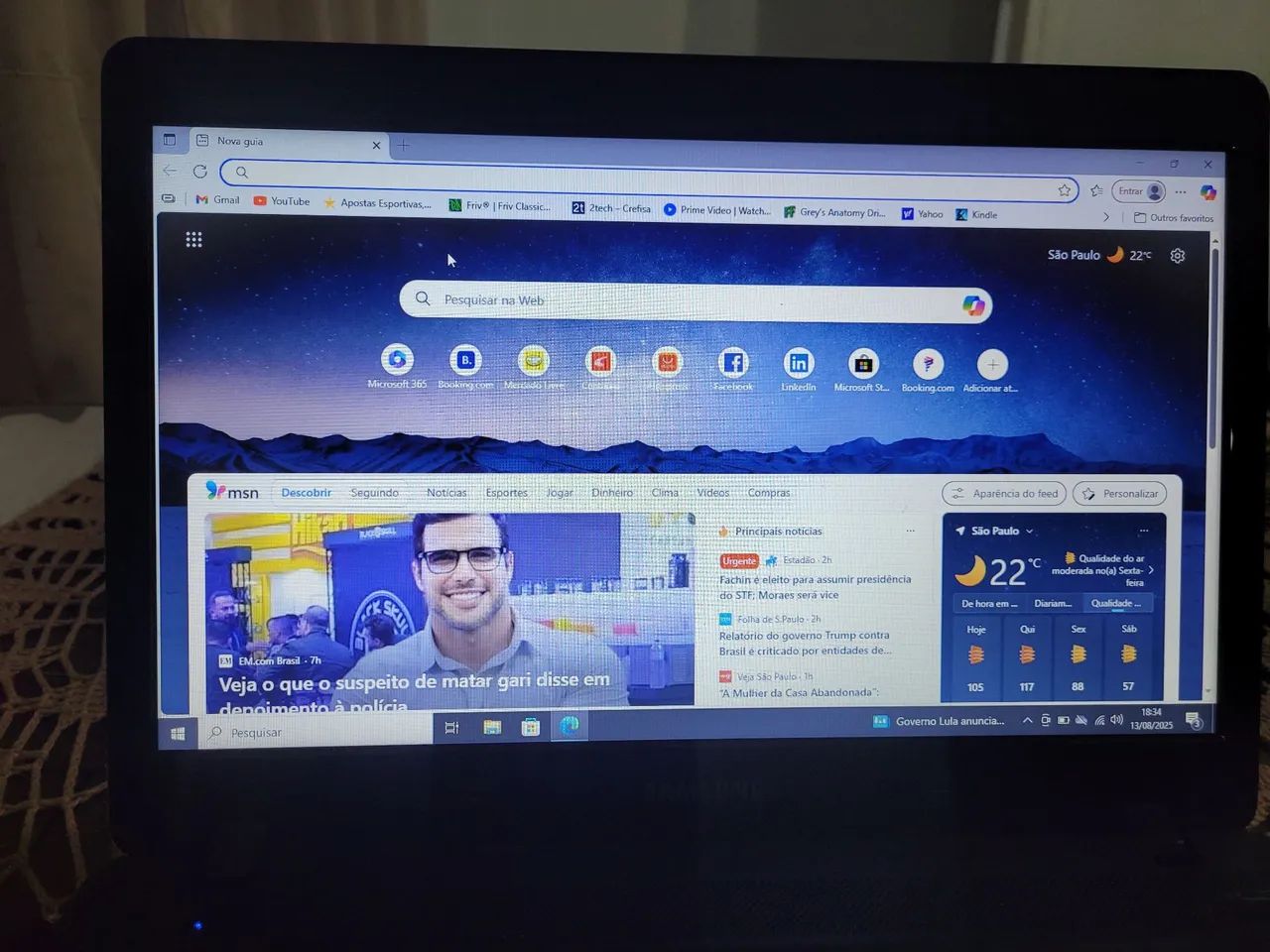 Notebook Samsung Intel I3 core