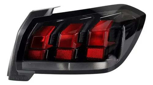 Par Lanterna Sinaleira Peugeot 208 2021 2022 2023 2024 Nova Ambos Lados Vermelho/preto - Foto 3