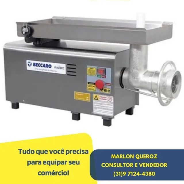 Moedor de Carne Beccaro Boca 22 Bivolt 127/220v