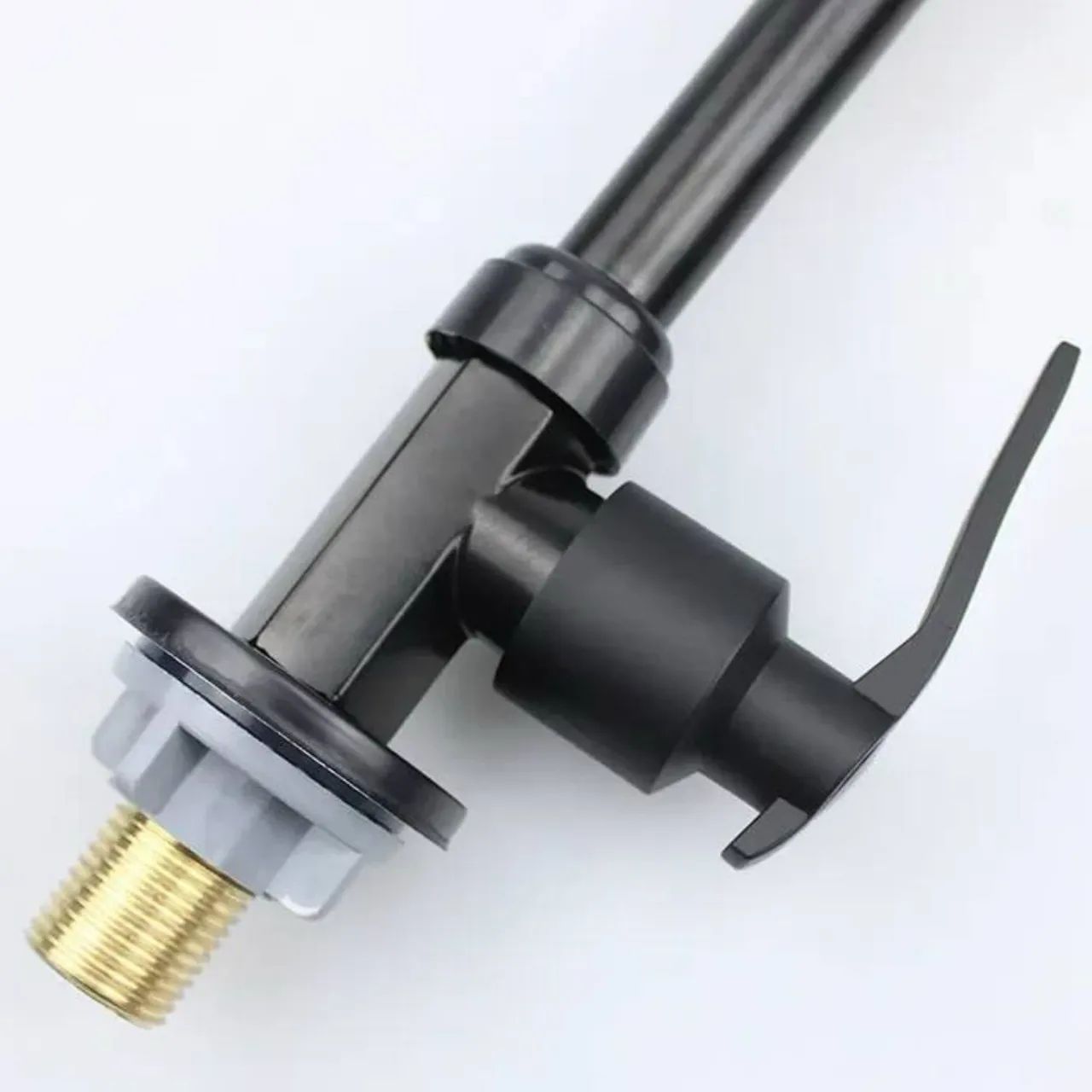 Torneira Preta Bancada Aço com ABS - Foto 5