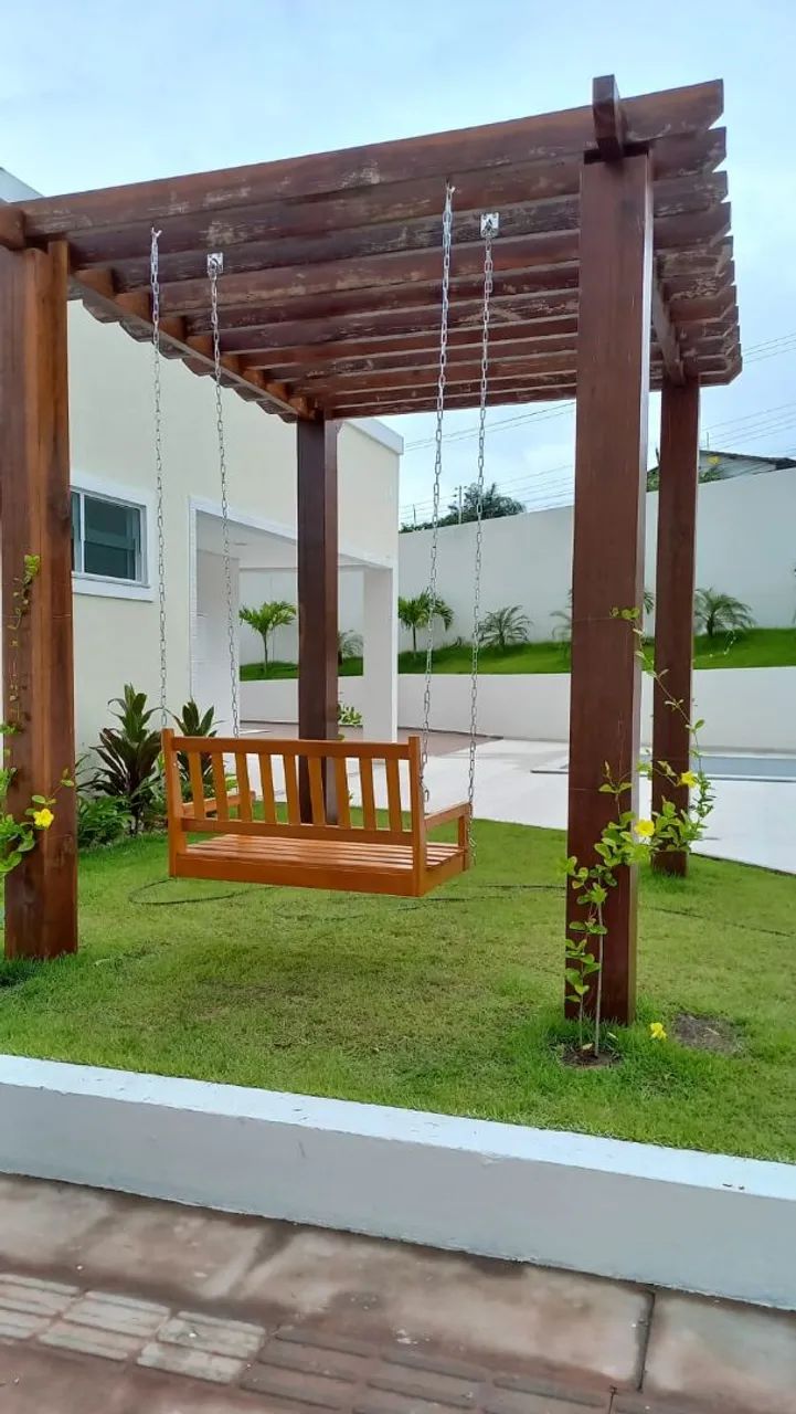 Pergolado em madeira e deck - Foto 3