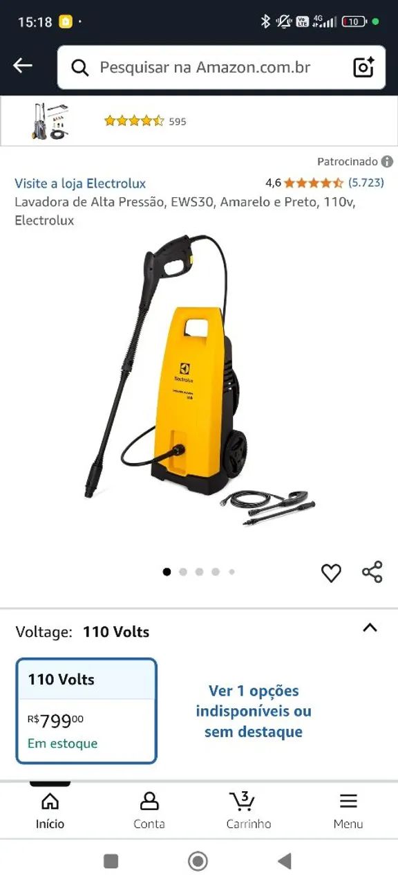 Lavadora de Alta Pressão Electrolux EWS30