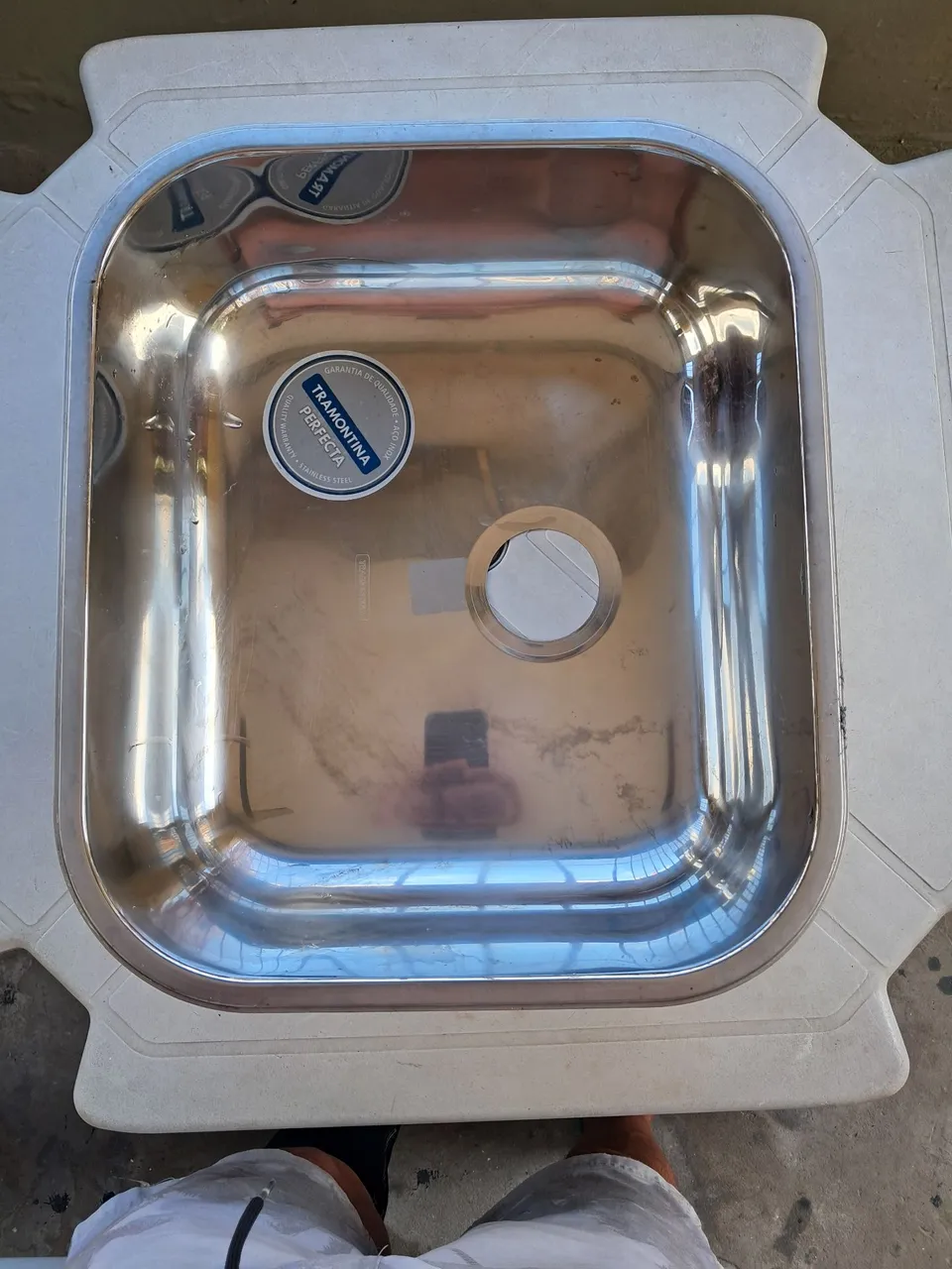Cuba de inox tramontina 40/34