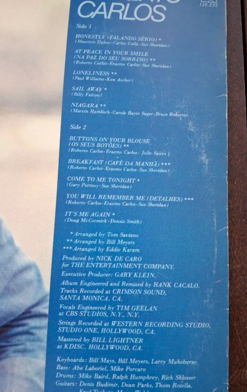 Disco de Vinil Roberto Carlos em Inglês.  - Foto 4
