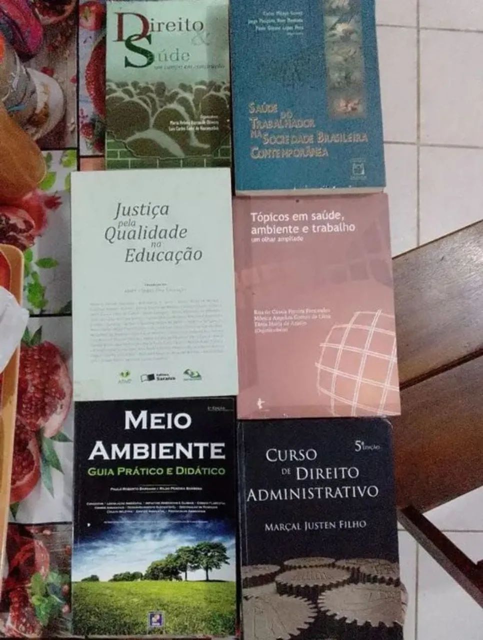 Livros Direito, Saúde, Meio Ambiente e Educação