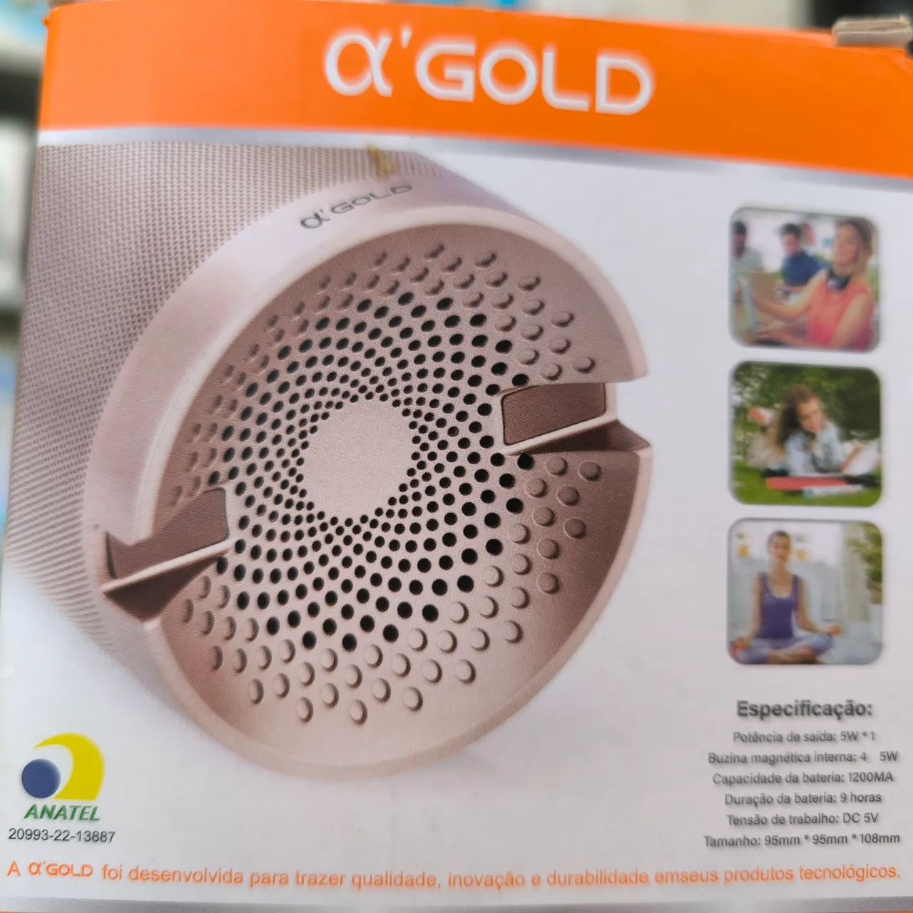 Caixa de Som Bluetooth A'GOLD HFQ3 - Foto 2