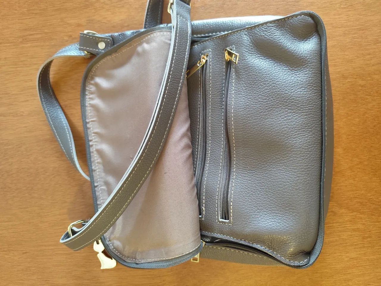 Bolsa Nina's Bag - Couro Legítimo - Como Nova - Foto 5