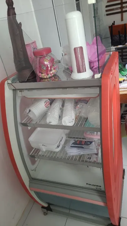 Vitrine não refrigerada para Comércio
