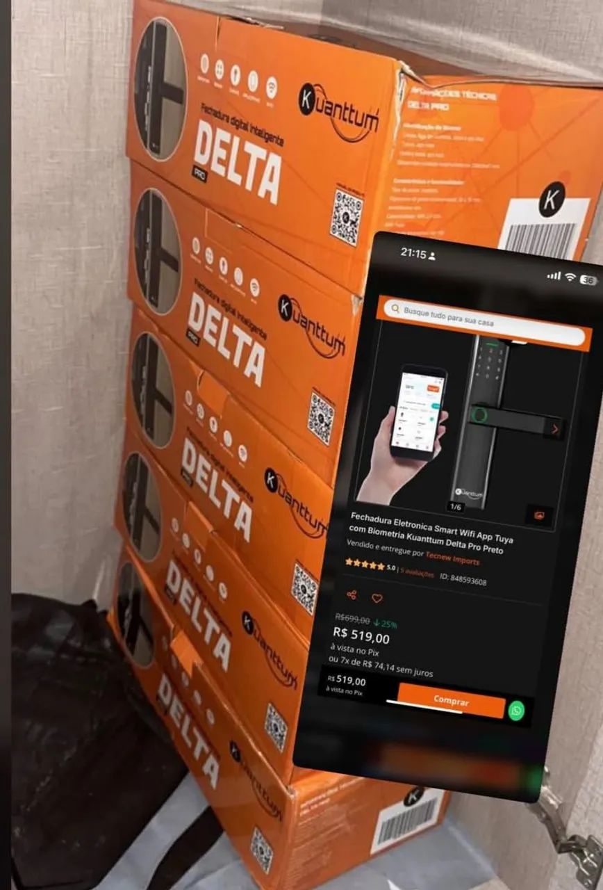 Fechadura eletrônica lacrada zera64961587805698120