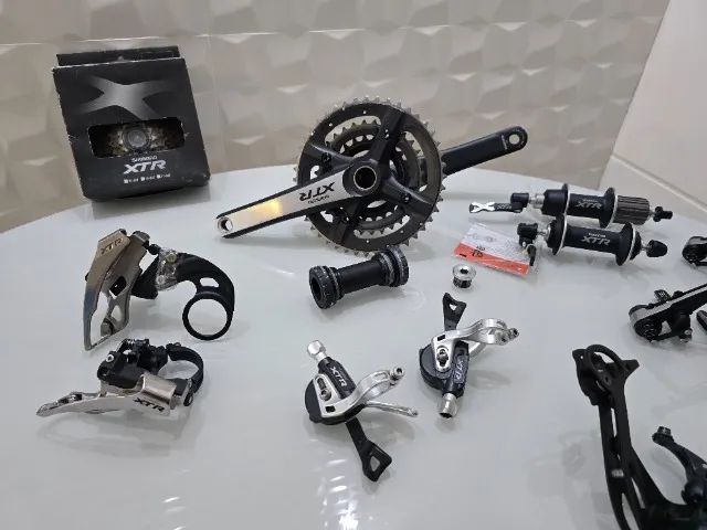 Grupo bike shimano XTR M970 - 3x9 velocidades (impecavel e itens