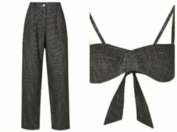 CONJUNTO DE CALÇA E TOP, MARCA ESC.