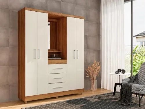 Guarda-Roupa Amadeirado com Design Moderno !! L4190m - Foto 3